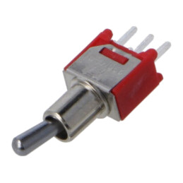 Comutator: basculant; Poz: 2; SPDT; ON-ON; 1A/250VAC; 3A/28VDC; 200