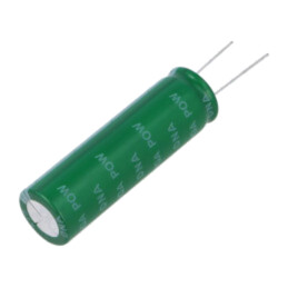 Supercondensator; THT; 100F; 2,7VDC; ±20%; Dim.corp: Ø18x60mm; EDLC