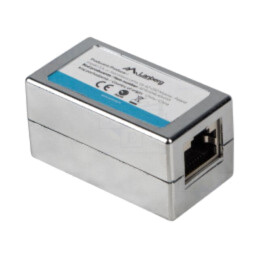 Cuplor RJ45; argintie; Cat: 5e; RJ45 soclu,din ambele părţi