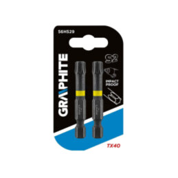 Capăt de şurubelniţă; Torx®; TX40; Lung.tot: 50mm; 2buc; cu impact