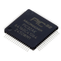 IC: microcontroler PIC; 64kB; 200MHz; 3÷3,6VDC; SMD; TQFP64; tavă