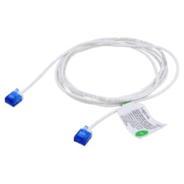 Patch cord; RJ45 mufă,din ambele părţi; U/UTP; 6a; litat; Cu; alb