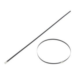 Colier de strângere; L: 362mm; W: 4,6mm; 445N; neagră; -40÷150°C