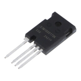 Tranzistor: N-MOSFET; SiC; unipolar; 1,7kV; 3,7A; Idm: 15A; 81W