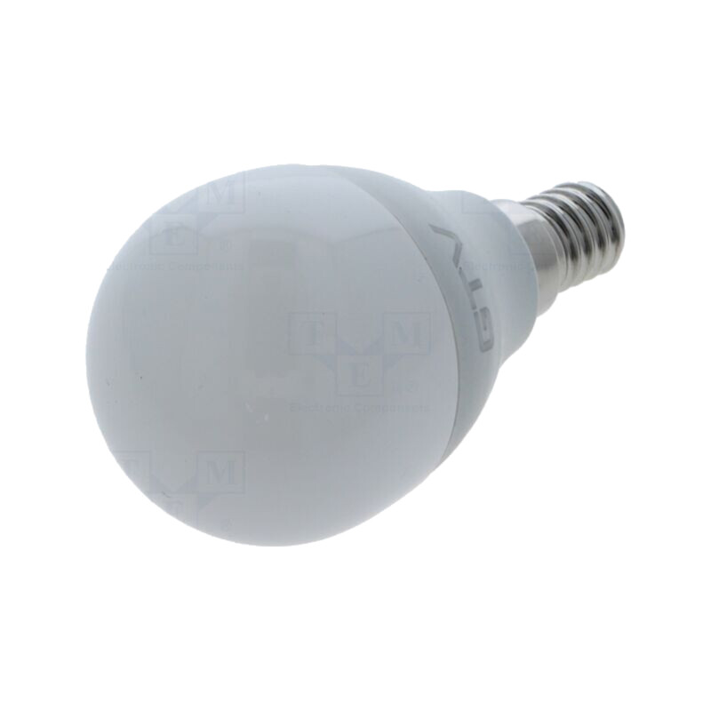 Lampă LED; alb cald; E14; 230VAC; 720lm; 8W; 160°; 3000K