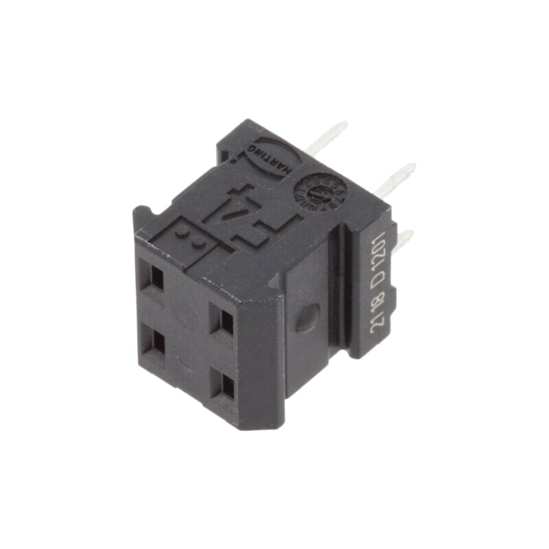 Conector: PCB-PCB; mamă; PIN: 4; har-modular®; drept; THT; 10,16mm
