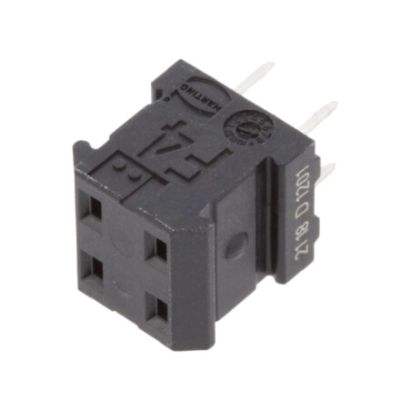 Conector: PCB-PCB; mamă; PIN: 4; har-modular®; drept; THT; 10,16mm