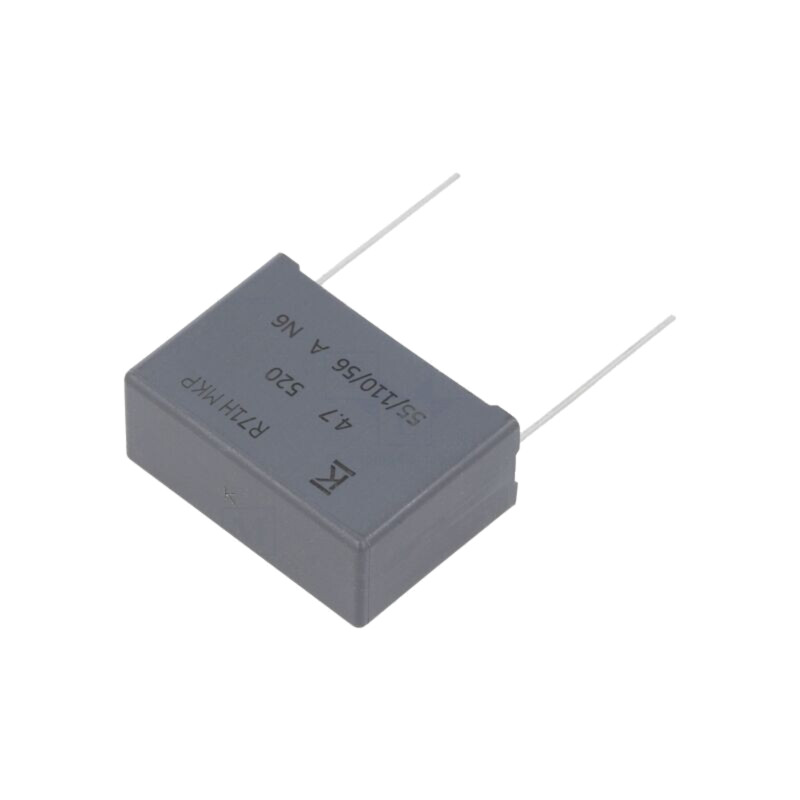 Condensator: cu polipropilenă; R71; 4,7uF; 520VDC; 200VAC; THT