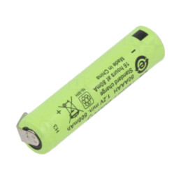 Acumul: Ni-MH; AAA,R3; 1,2V; 780mAh; urechi pentru lipire