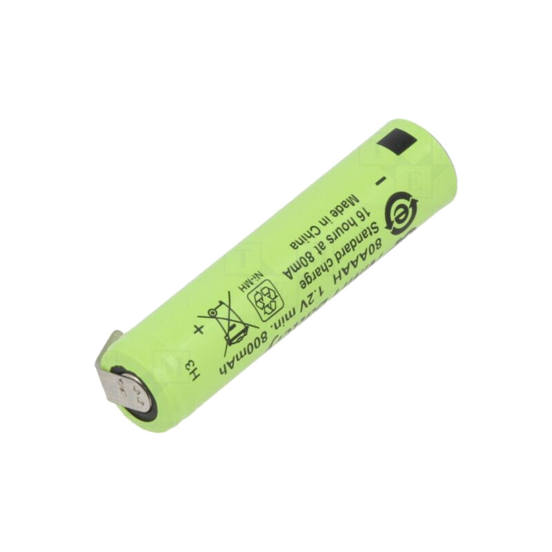 Acumul: Ni-MH; AAA,R3; 1,2V; 780mAh; urechi pentru lipire Acumul: Ni-MH; AAA,R3; 1,2V; 780mAh; urechi pentru lipire