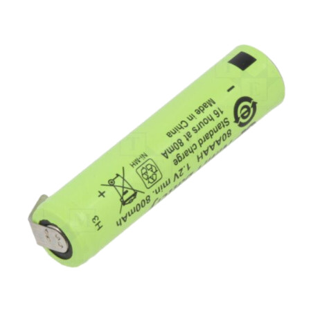 Acumul: Ni-MH; AAA,R3; 1,2V; 780mAh; urechi pentru lipire