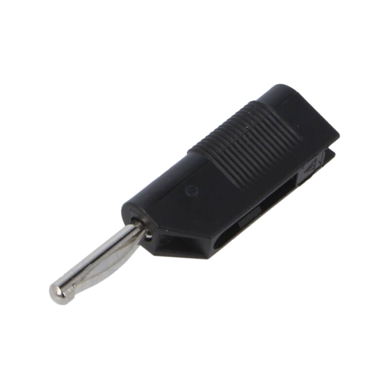 Conector: banană 4mm; mufă; 30A; 30VAC; 60VDC; neagră; 2,5mm2