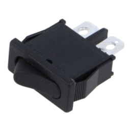 ROCKER; SPST; Poz: 2; (ON)-OFF; 6A/250VAC; neagră; R6; -20÷65°C