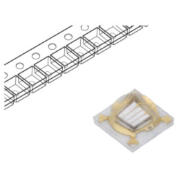 LED; UV; 3535; 130°; 500mA; λd: 400÷410nm; 2,8÷4,4VDC; SMD