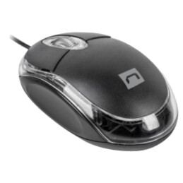 Mouse; neagră; USB A; optic,cu cablu; Caracteristici: PnP; 1,25m