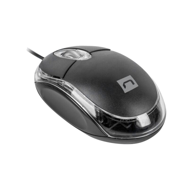 Mouse; neagră; USB A; optic,cu cablu; Caracteristici: PnP; 1,25m