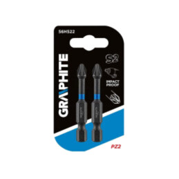 Capăt de şurubelniţă; Pozidriv®; PZ2; Lung.tot: 50mm; 2buc.