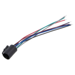 Contact block; Leads: cables; 140mm; PVP; Body dim: 20.5x24.1mm