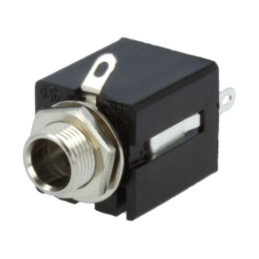 Conector: Jack 6,3mm; soclu; mamă; stereo; piste: 3; drept; lipire