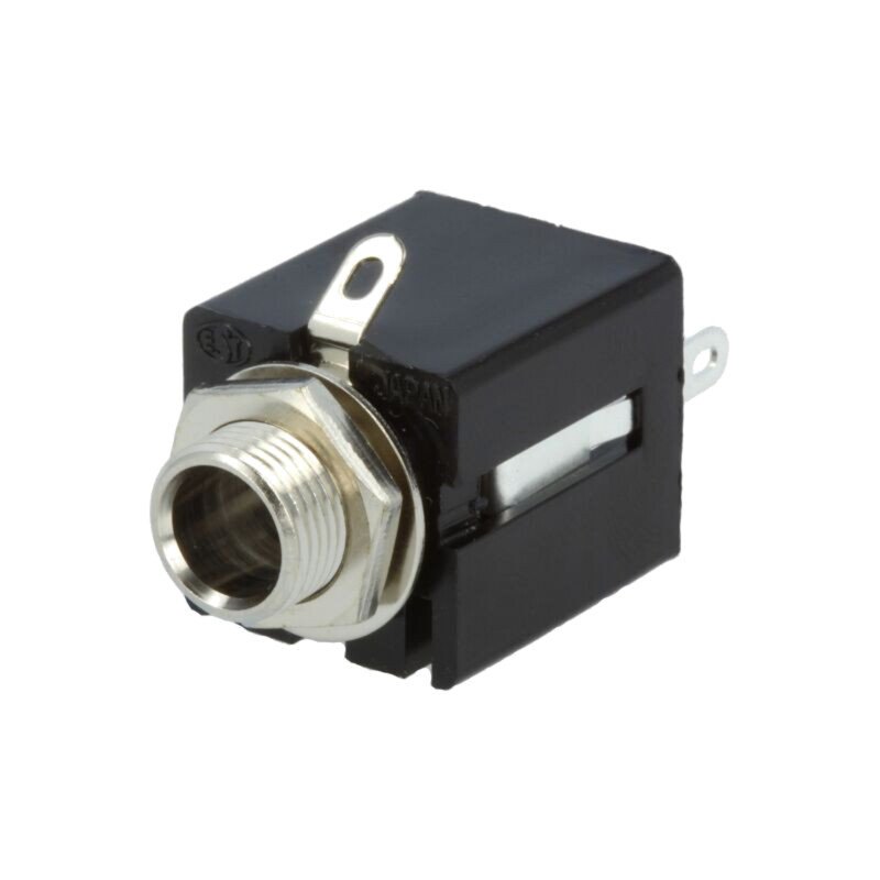 Conector: Jack 6,3mm; soclu; mamă; stereo; piste: 3; drept; lipire