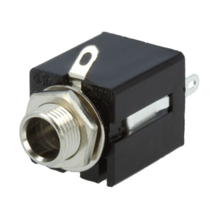 Conector: Jack 6,3mm; soclu; mamă; stereo; piste: 3; drept; lipire