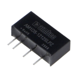 Convertor: DC/DC; 1W; Uintr: 10,8÷13,2VDC; Uieş: 12VDC; Iintr: 99mA