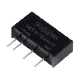 Convertor: DC/DC; 1W; Uintr: 10,8÷13,2VDC; Uieş: 24VDC; Iintr: 99mA