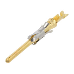 Pin; tată; 16; alamă; aurit; 0,12÷0,2mm2; 24AWG÷20AWG; în vrac; 13A