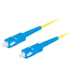 Patch cord cu fibră; SC/UPC,din ambele părţi; 2m; LSZH; galben