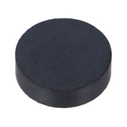 Magnet: fix; ferită (metal greu); 7,5N; Ø: 21,5mm; H: 6mm