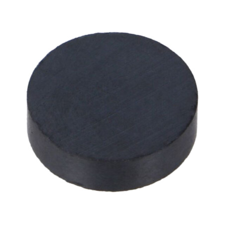 Magnet: fix; ferită (metal greu); 7,5N; Ø: 21,5mm; H: 6mm