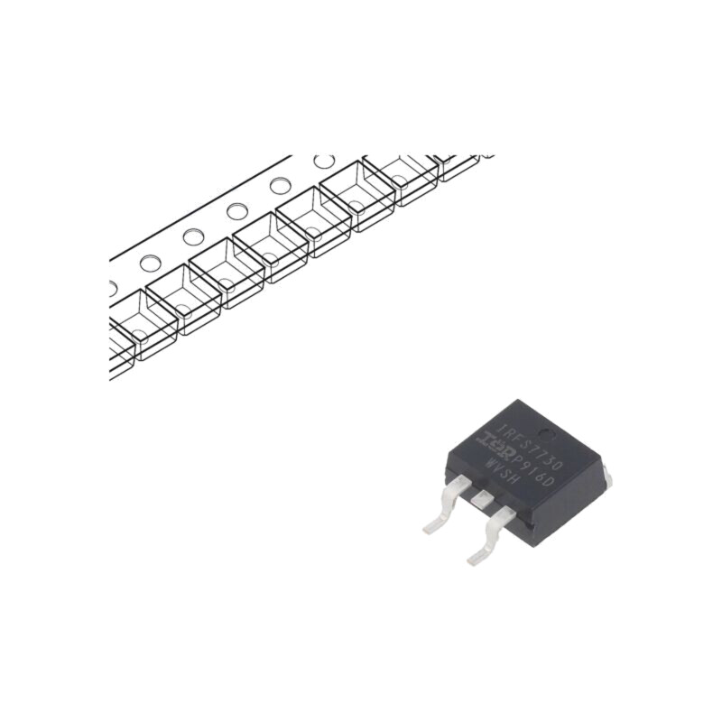 Tranzistor: N-MOSFET; unipolar; 75V; 174A; Idm: 984A; 375W; D2PAK