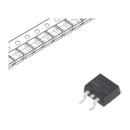 Tranzistor: N-MOSFET; unipolar; 75V; 174A; Idm: 984A; 375W; D2PAK