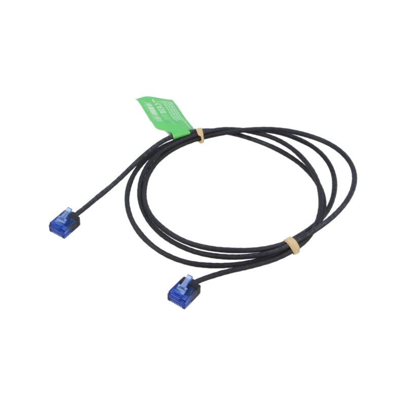 Patch cord; RJ45 mufă,din ambele părţi; U/UTP; 6a; litat; Cu; 1,5m
