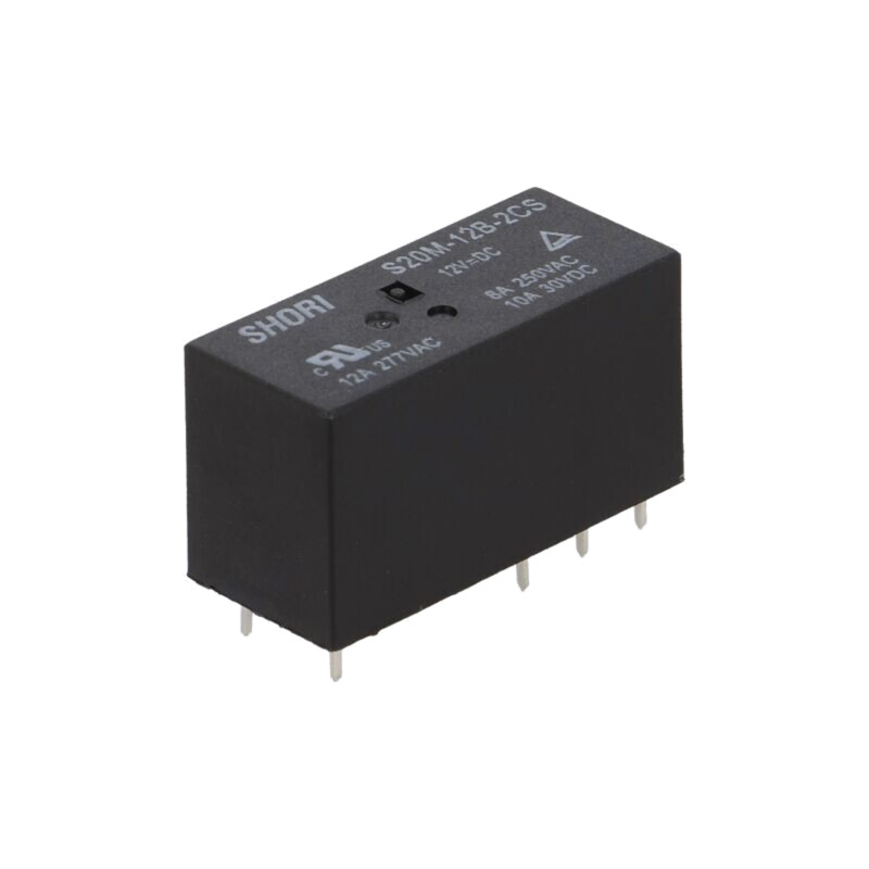Releu: electromagnetic; DPDT; Ubobină: 12VDC; Icontacte max: 10A