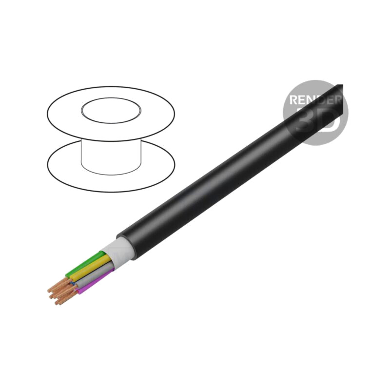Cablu; UNITRONIC® ROBUST; 5x0,34mm2; neecranat; 350V; Cu; litat Cablu; UNITRONIC® ROBUST; 5x0,34mm2; neecranat; 350V; Cu; litat