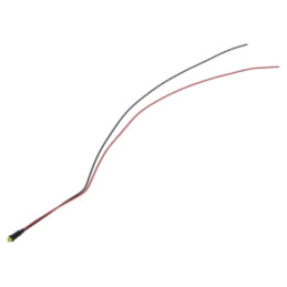 Lampă de control: LED; galbenă; 2VDC; PM3; cabluri; 300mm; plastic