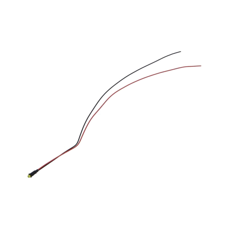 Lampă de control: LED; galbenă; 2VDC; PM3; cabluri; 300mm; plastic