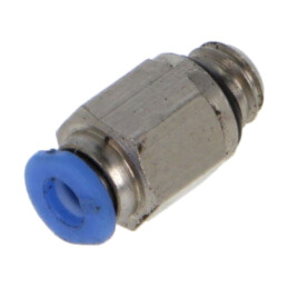 Racord push-in; simplu; -0,95÷10bar; alamă nichelată; Filet: M6