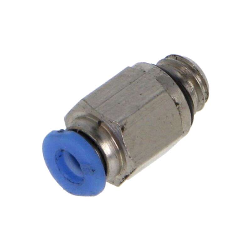 Racord push-in; simplu; -0,95÷10bar; alamă nichelată; Filet: M6 Racord push-in; simplu; -0,95÷10bar; alamă nichelată; Filet: M6