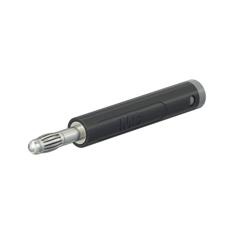 Conector: banană 4mm; mufă; 32A; 30VAC; 60VDC; neagră; neizolat