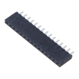 Conector: şiruri pini; soclu; mamă; PIN: 15; drept; THT; 2,54mm; 1x15