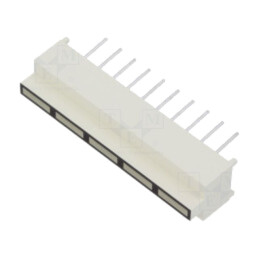 Afişaj: LED; riglă; verde; 3÷9mcd; 29,9x7mm