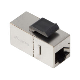 Cuplor RJ45; argintie; Cat: 5e; RJ45 soclu,din ambele părţi; 8p8c