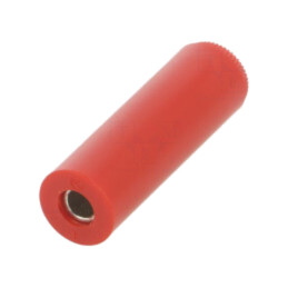 Conector: banană 4mm; soclu; 16A; 30VAC; 60VDC; roşie; cositorit