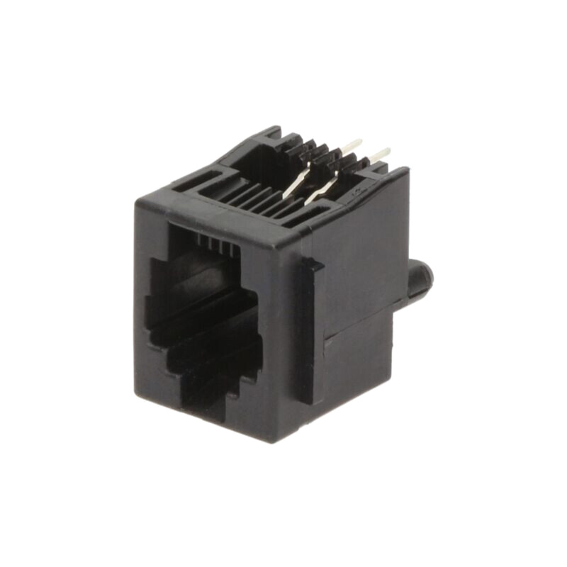 Conector: RJ14; soclu; PIN: 4; cu blocare panou; 6p4c; THT; drept