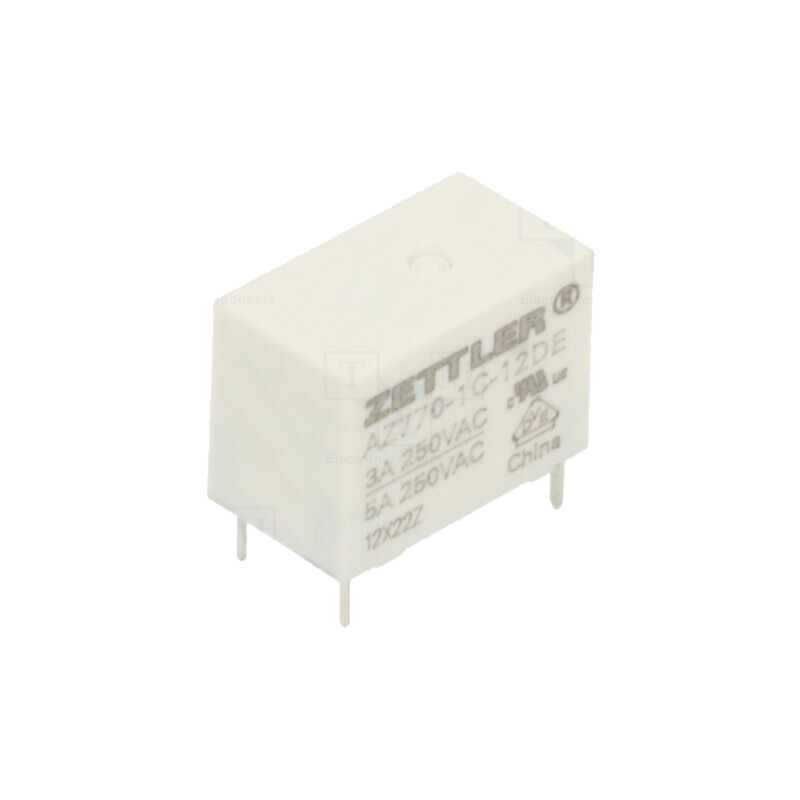 Releu: electromagnetic; SPDT; Ubobină: 12VDC; 5A; 3A/250VAC; AZ770