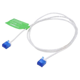 Patch cord; RJ45 mufă,din ambele părţi; U/UTP; 6a; litat; Cu; alb