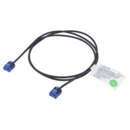 Patch cord; RJ45 mufă,din ambele părţi; U/UTP; 6a; litat; Cu; 1m