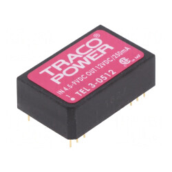 Convertor DC/DC 3W 4.5-9V la 12V 250mA DIP24 | Electronic-mag.ro | Componente Electronice